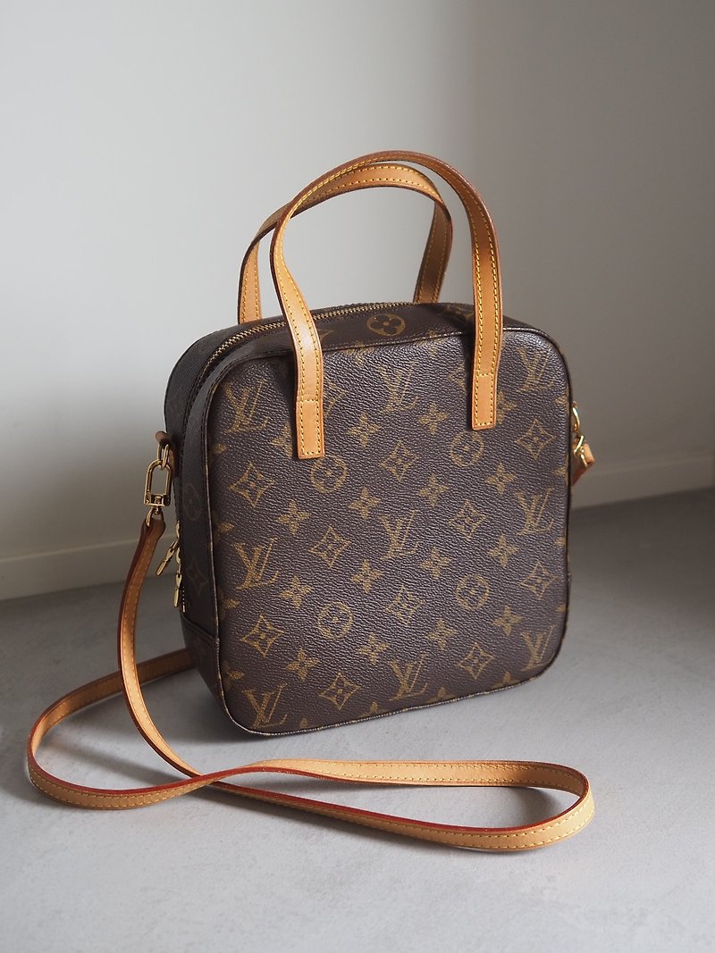 LOUIS VUITTON Spontini 2WAY Handbag Monogram Vintage - Handbags & Totes - Genuine Leather Brown