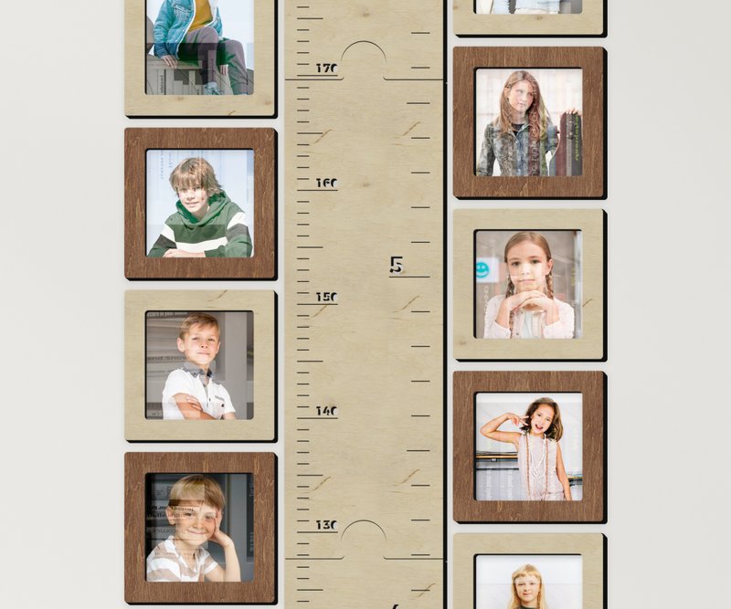 Picture frame for Wooden Kids growth Ruler | Photo frames for height chart - 相框/畫框 - 木頭 多色