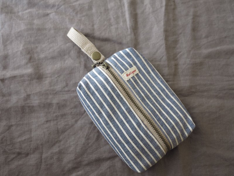[Love Clean] Face Paper Bag (Blue Stripe) - Other - Cotton & Hemp 