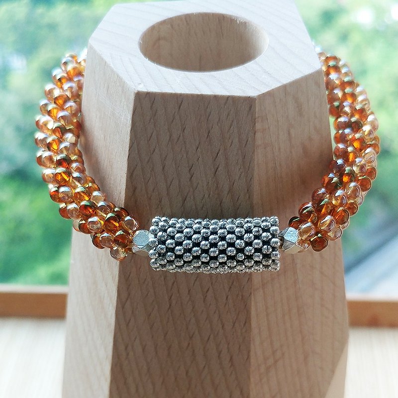 Russet Orange Bubble Belle Bracelet - Bracelets - Other Materials Orange