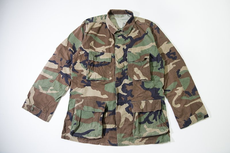 US military BDU jungle combat uniforms tear-resistant m long version - Men's Shirts - Cotton & Hemp Green