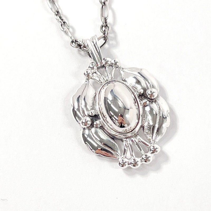 【日本直送 中古美品】ジョージジェンセン Georg Jensen ネックレス イヤーペンダント 2000 シルバー925 シルバー 新品仕上げ済み - 項鍊 - 純銀 銀色