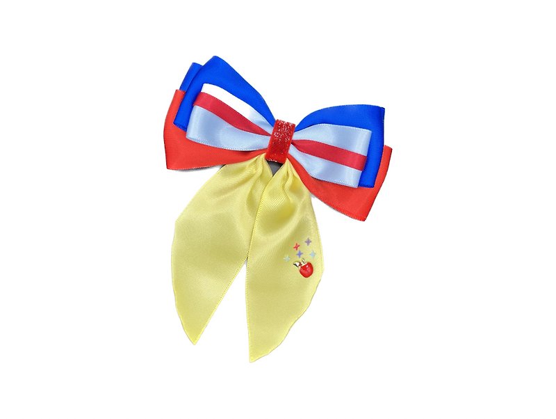 Ribbon hair clip Princess collection Snow white size L - Hair Accessories - Other Materials 