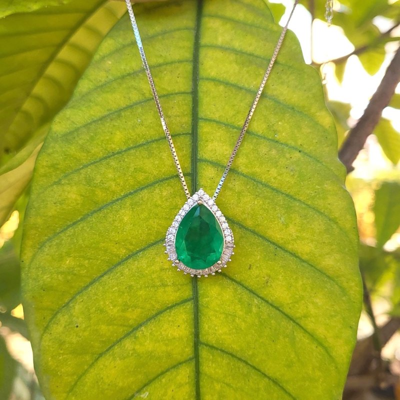 Sterling silver necklace with Pendent - สร้อยคอ - เงินแท้ 