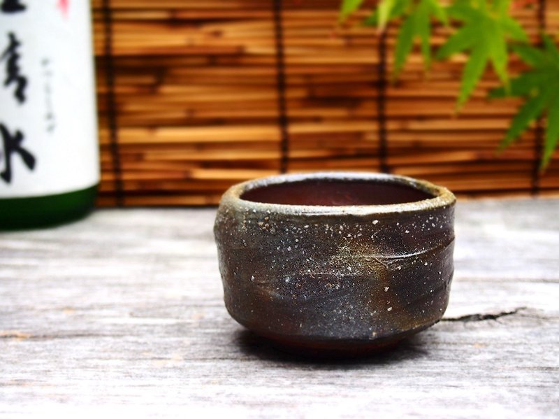 備前焼 ぐい呑み　gi-142 - 花瓶/陶器 - 陶 咖啡色