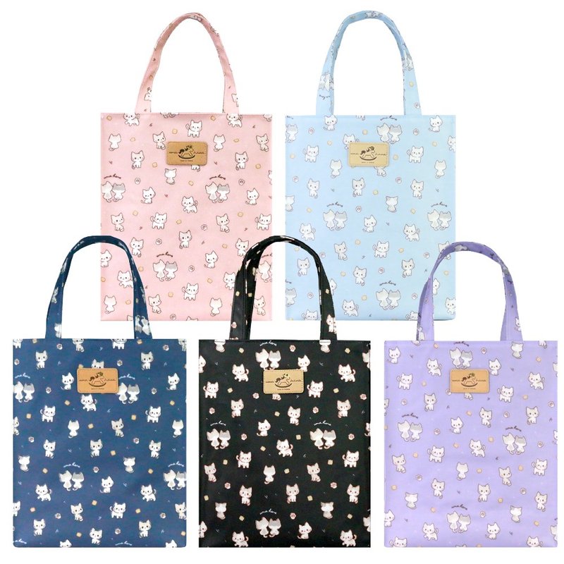 [Biscuit Meow-New A4] Made in Taiwan, a zippered portable waterproof new A4 bag for storing A4 documents - กระเป๋าถือ - วัสดุกันนำ้ 