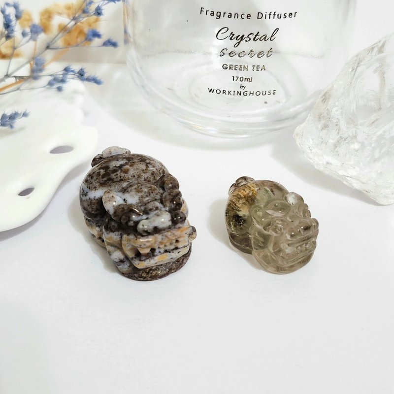 海洋碧玉貔貅/四季幽靈貔貅 - 擺飾/家飾品 - 水晶 咖啡色
