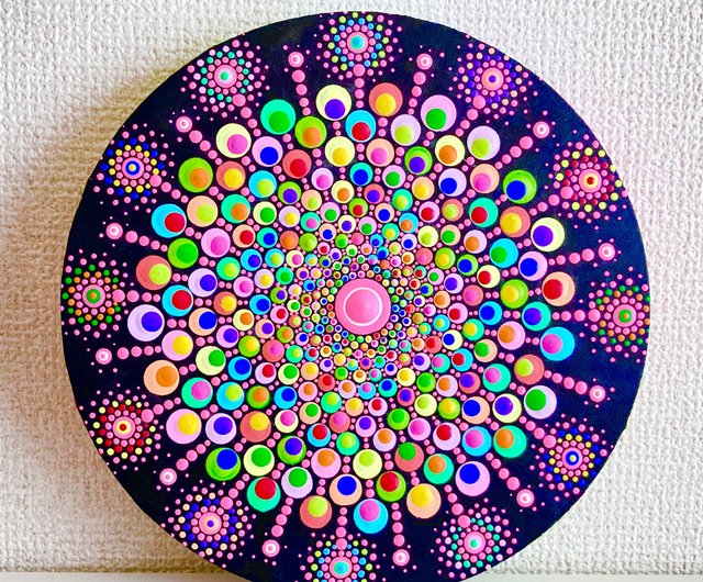 ドットマンダラ 花火 no.5 ピンク カラフル - ショップ dotmandala