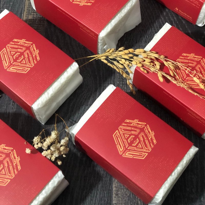 [Wedding small things] Xi Mi | Engineer’s Love Words 300g 30 Table Gifts - Grains & Rice - Paper Red