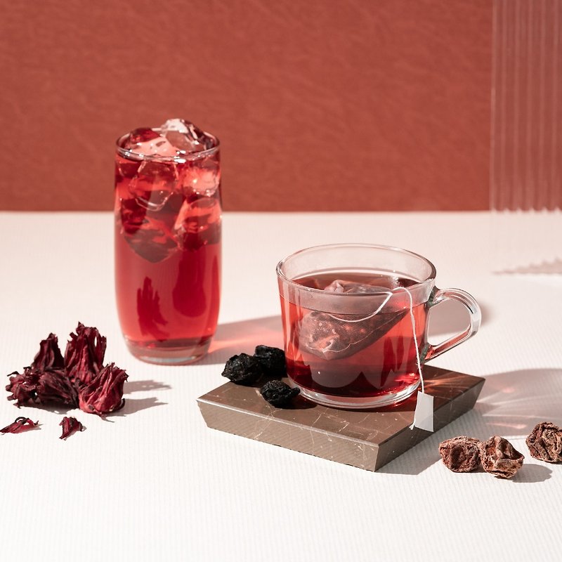 溫暖妳的心 梅湯茶包 2盒 - 茶葉/茶包 - 植物．花 紅色