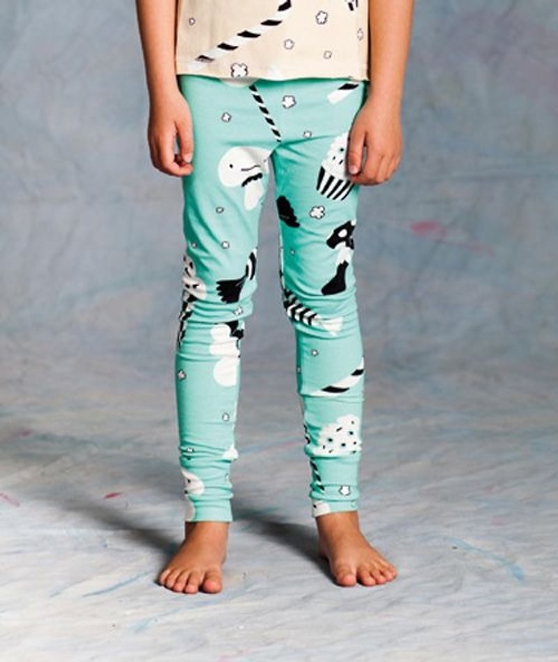 2016 spring and summer koolabah Candy print legging (mint green/skin tone) - Other - Other Materials Green