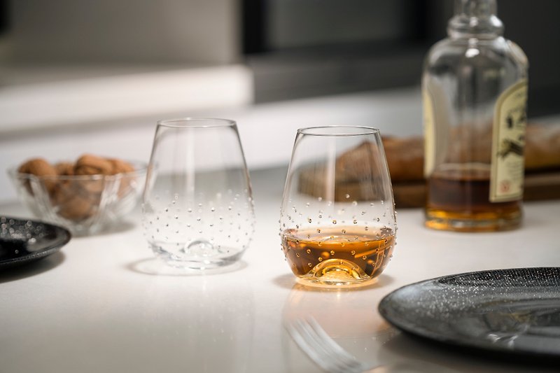 【GRANDI】Pavo Tumbler 460mlSwarovski - Bar Glasses & Drinkware - Glass 