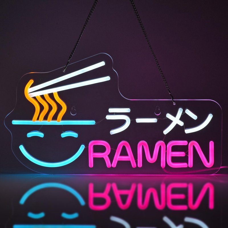RAMEN 霓虹燈 麵館霓虹裝飾燈 店鋪招牌Neon Sign Logo客制 - 燈具/燈飾 - 壓克力 透明