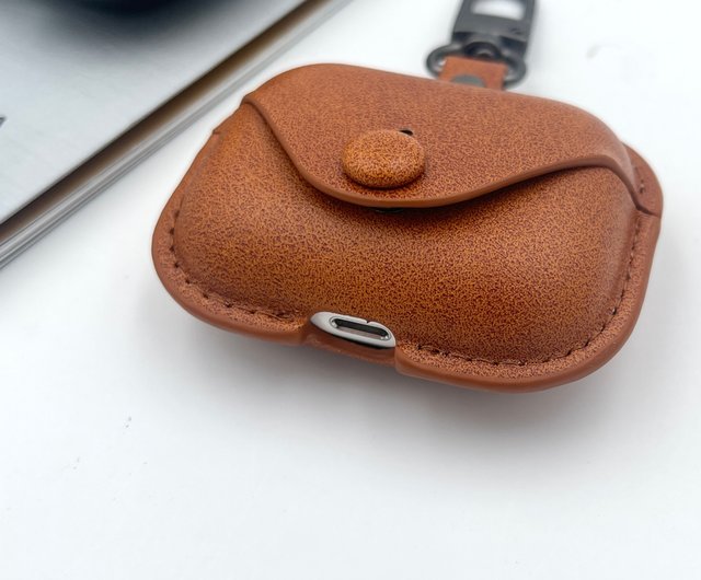カリグラフィー英字名入れ】AirPods PUレザー保護ケース - ショップ