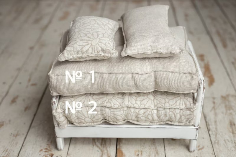 Newborn Mattress and Pillow | Newborn Photography Mattress Prop - เครื่องประดับ - โลหะ 