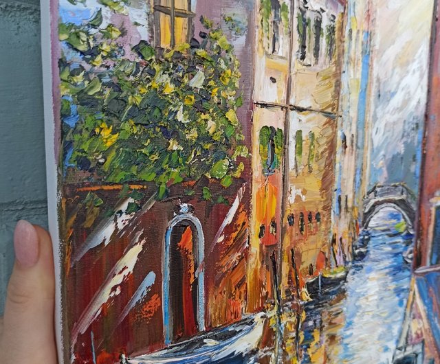 ヴェネツィア イタリア 絵画 街並み オリジナル アート ヴェネツィア イタリア 絵画 街並み オリジナル アート