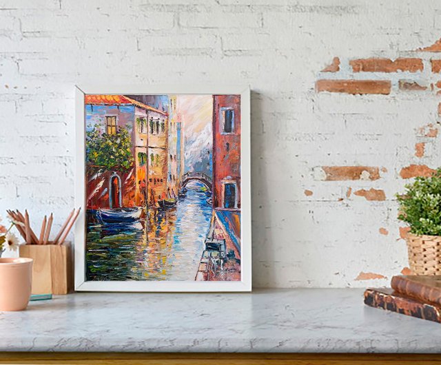 ヴェネツィア イタリア 絵画 街並み オリジナル アート ヴェネツィア イタリア 絵画 街並み オリジナル アート
