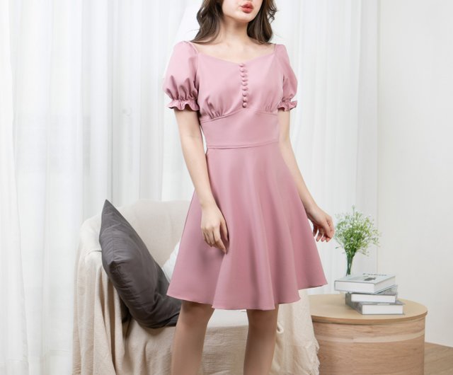 Blush pink 2025 vintage dresses