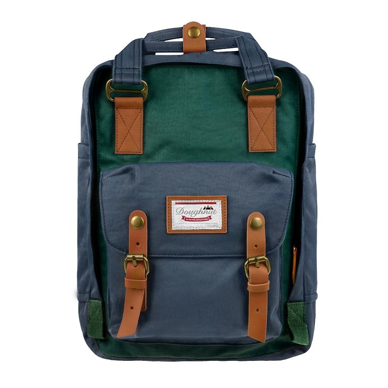 Doughnut Waterproof Macaron Backpack - Azure Forest - กระเป๋าเป้สะพายหลัง - วัสดุกันนำ้ สีเขียว