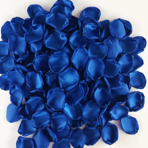 Indigo Blue Wedding flower petals Royal blue wedding rose petals