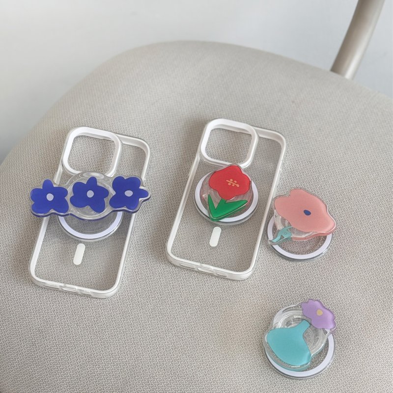 【FITZORY】Summer Botanical Garden Series | Magsafe magnetic stand - Phone Stands & Dust Plugs - Plastic Multicolor