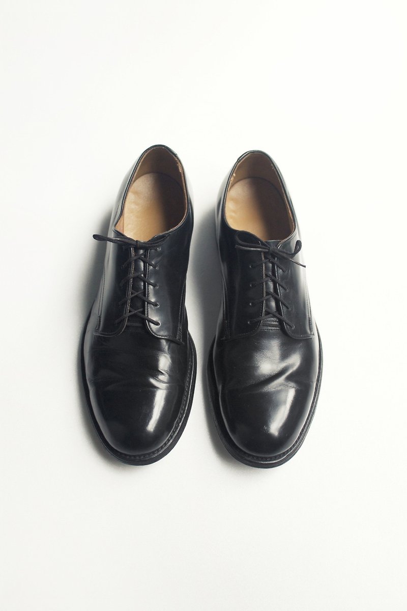 70s 美國海軍制式皮鞋｜ US Navy Service Shoes US 9.5R EUR 43 - 男款休閒鞋 - 真皮 黑色