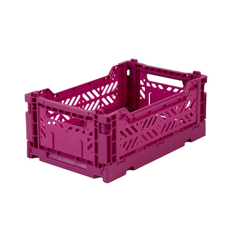 土耳其Aykasa折疊收納籃(S)-莓果紫 - 收納箱/收納用品 - 塑膠 