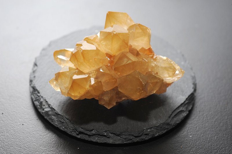 South African Bright Leather Citrine Cluster Lucky/Lucky/Anti-Villain y4 - ของวางตกแต่ง - เครื่องเพชรพลอย 