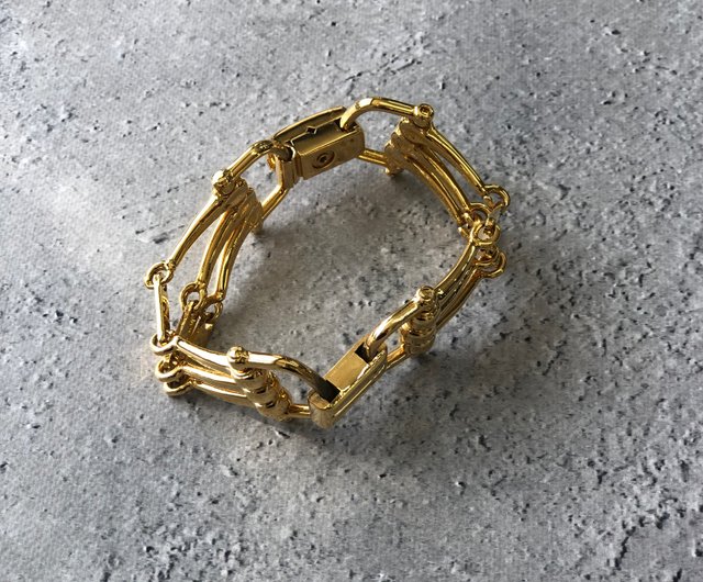 CELINE セリーヌ ホースビット ブレスレット ゴールド ヴィンテージ CELINE セリーヌ ホースビット ブレスレット ゴールド vintage