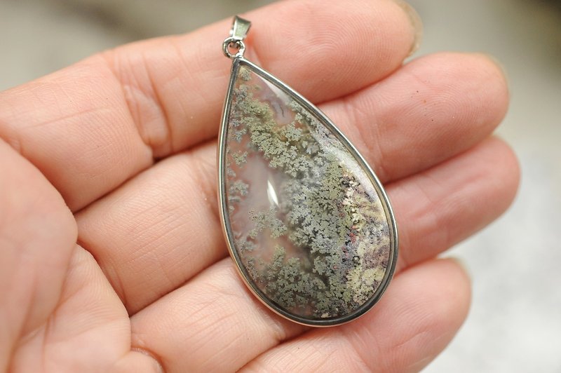 水草瑪瑙   礦石/水晶/靈修/開運/招財/破煞/防小人3 - 項鍊 - 半寶石 