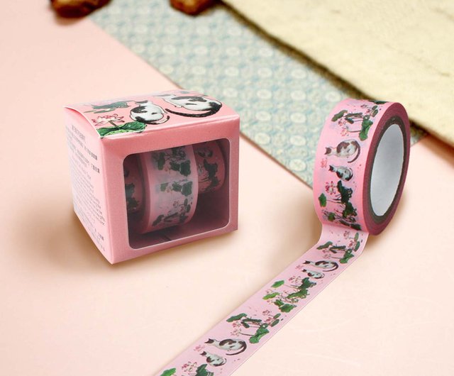 pink cat washi tape