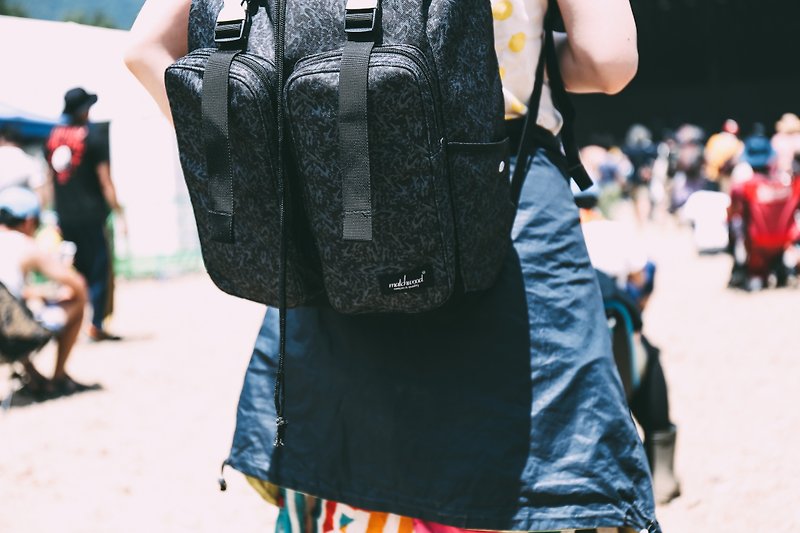Defender backpack backpack waterproof laptop bag moro camouflage - Backpacks - Waterproof Material Black