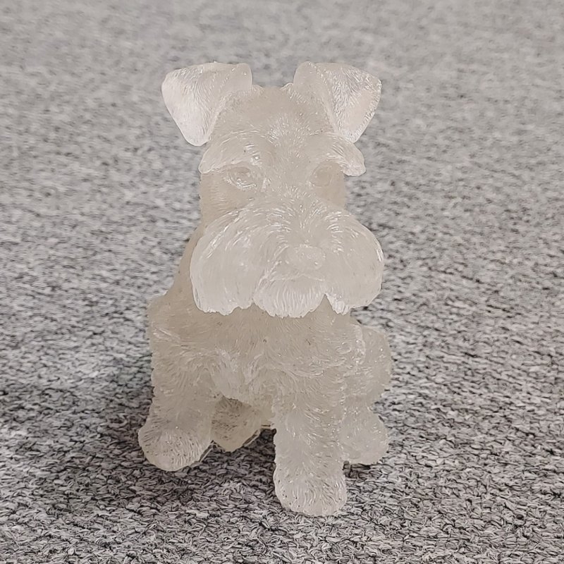 白水晶 碎石 水晶 史納莎犬 - 擺飾/家飾品 - 水晶 