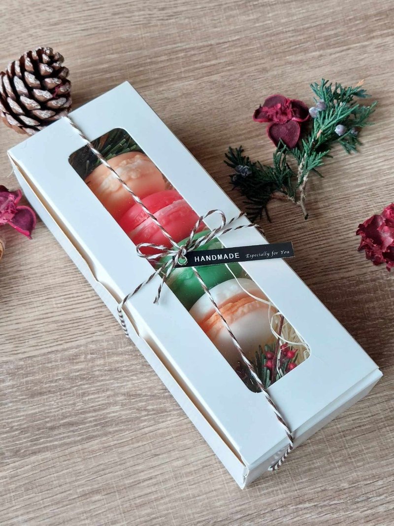 Christmas gift macaron handmade soap gift box - สบู่ - สารสกัดไม้ก๊อก 