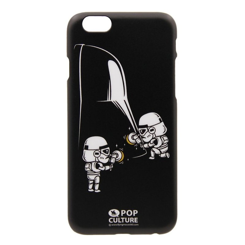 iPhone 6s Flying Mouse 惡搞設計 卡通白兵 手機殼 手機套 - 手機殼/手機套 - 塑膠 黑色