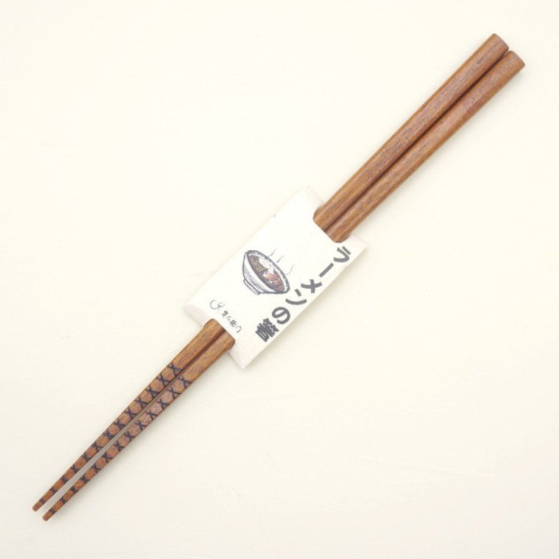 Hyozaemon Ramen Chopsticks 23.5cm - ตะเกียบ - ไม้ 