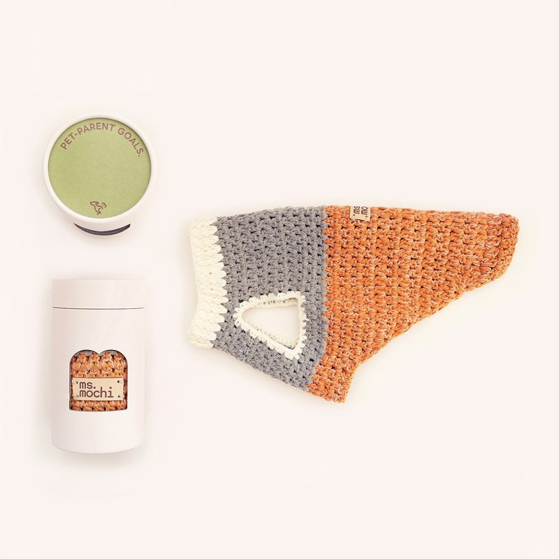 ペット用手編みニット #掘りたて小穴 #3 - 洋服・帽子 - その他の化学繊維 多色