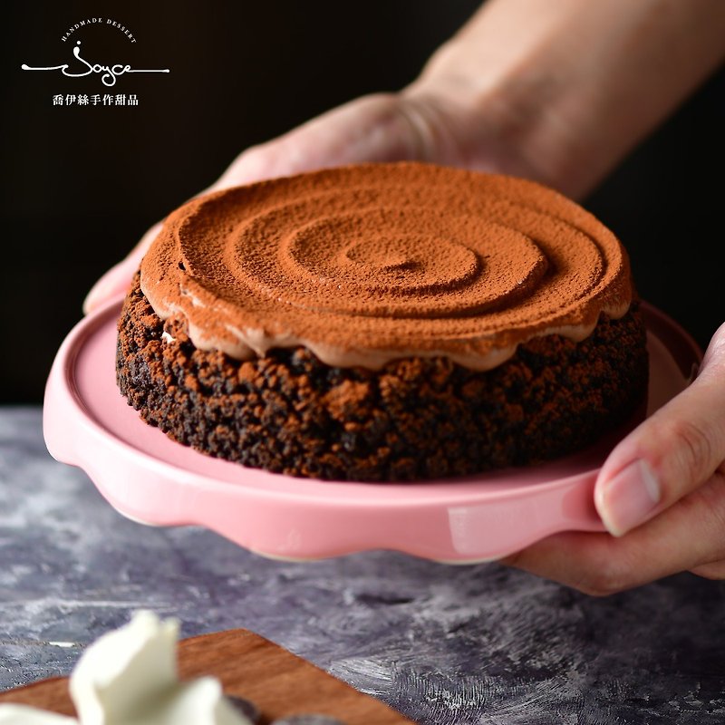 [Arrived after Mother's Day] Joyce's handmade dessert 6' inch black rock cocoa cheese - เค้กและของหวาน - อาหารสด 