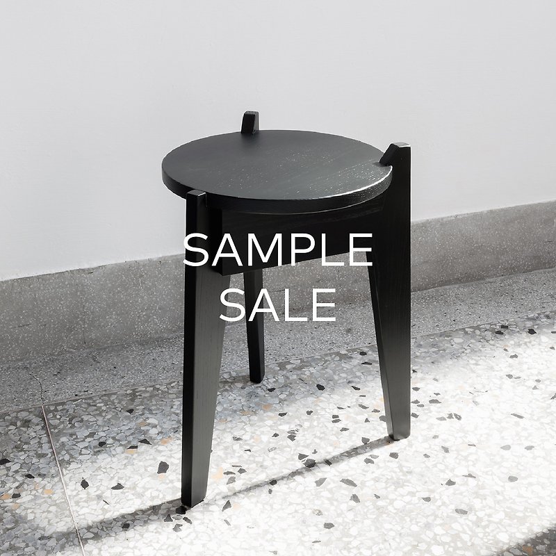 SAMPLE SALE - MILK STOOL | wooden stool | black green - เฟอร์นิเจอร์อื่น ๆ - ไม้ 