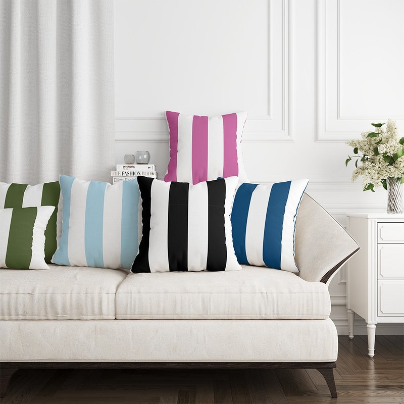 Brand Design Pillowcase Wide Straight Strip (Three Sets) - หมอน - เส้นใยสังเคราะห์ 