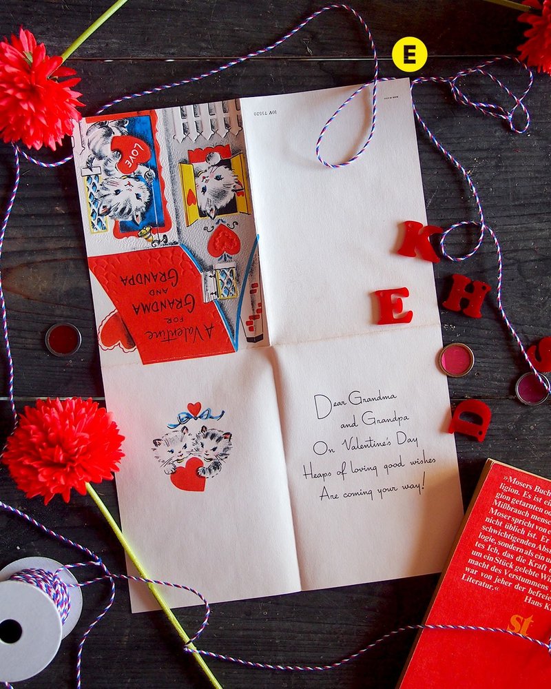 Valentine's card 770 yen -E- - Cards & Postcards - Paper Red