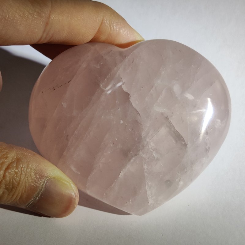 心形粉晶 (小瑕疵) 隨形 擺件 原石 晶簇 天然水晶 水晶 - 擺飾/家飾品 - 水晶 