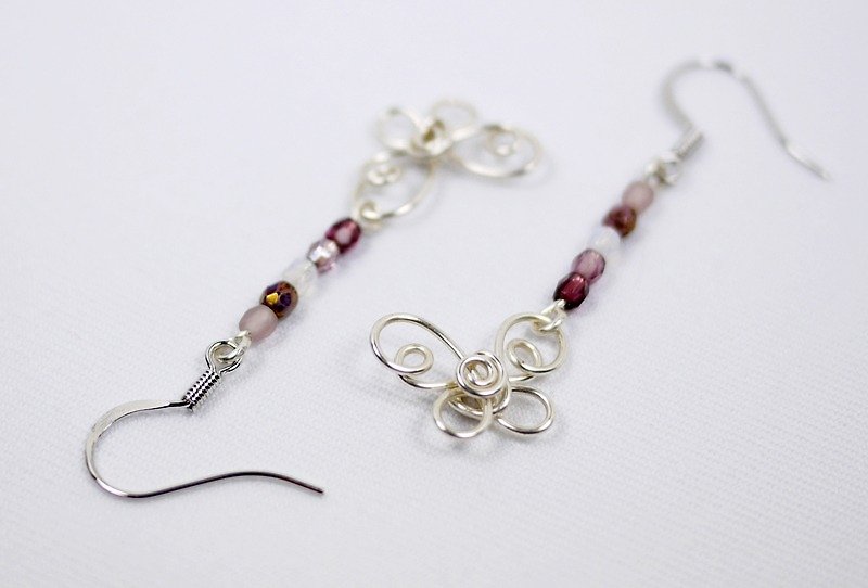 small butterfly earrings - Earrings & Clip-ons - Other Metals 