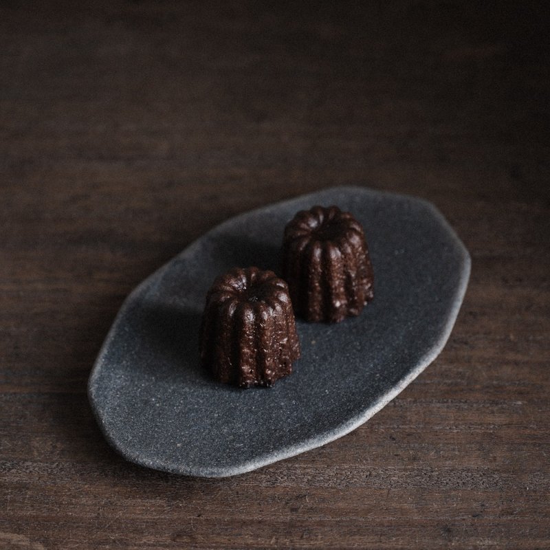 石橢豆皿  塵星 - 碟/盤子/餐盤 - 陶 