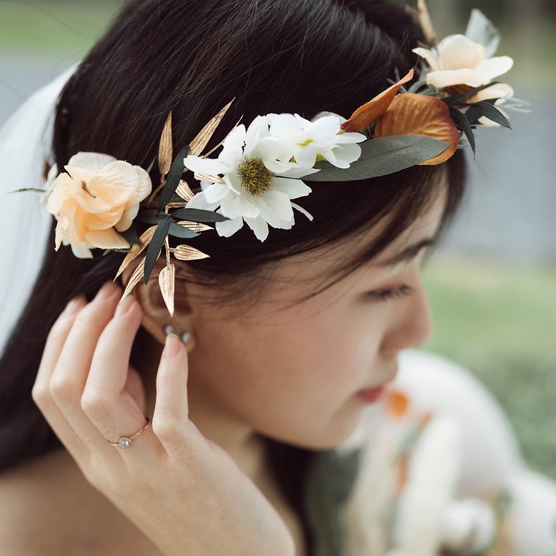 Flower Crown (Free Size), Wedding Accessories for Bride / Bridesmaid - 髮飾 - 植物．花 多色