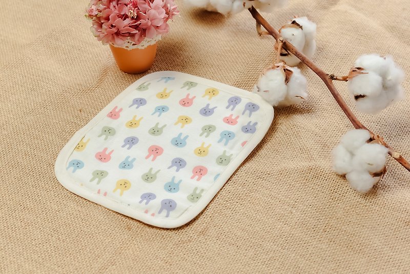 Tawanese Handmade 6 layer of gauze handkerchief - Bibs - Cotton & Hemp Multicolor