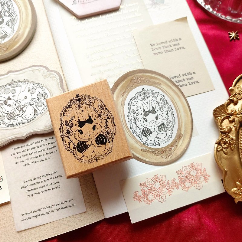 White Rabbit Princess Stamp- Single - ตราปั๊ม/สแตมป์/หมึก - ไม้ 
