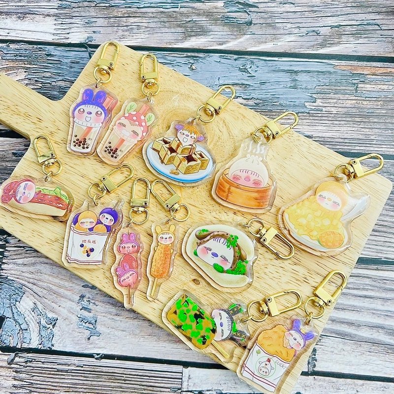 [Lucky Ziva Asia Handmade Exhibition Pre-order] Classic Taiwanese Snack Charms—12+1 Styles for Foodie Group - Charms - Acrylic Multicolor