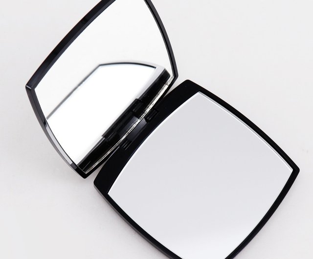 【CHANEL未使用美品】シャネル ココマーク ダブルミラー 黒　手鏡 日本直送】シャネル CHANEL ココマーク 手鏡・コンパクト ダブル