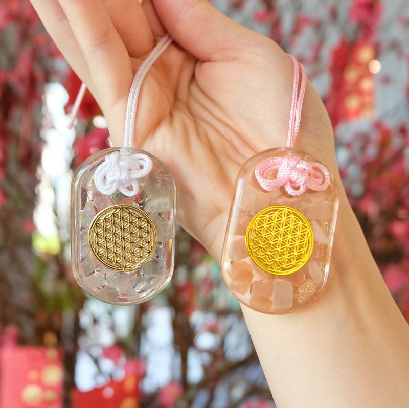 【Customized】Flower of Life. Crystal Guardian - พวงกุญแจ - คริสตัล 